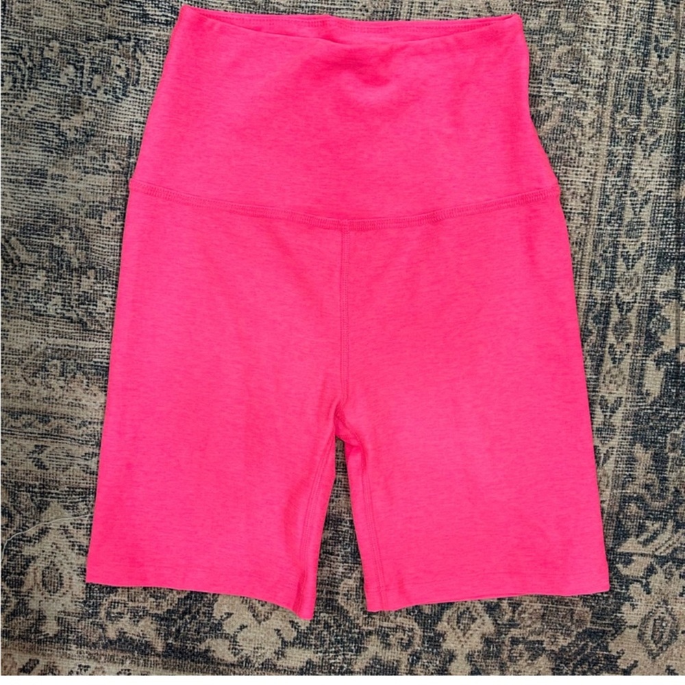 Beyond yoga electric pink bike shorts